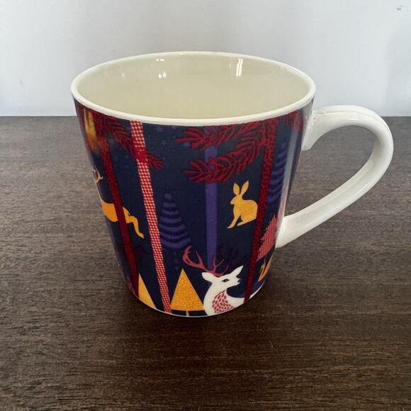 Starbucks Holiday 2017 Coffee Mug Cup 18 oz Folk Art Woodland Creatures Forest - Picture 1 of 13